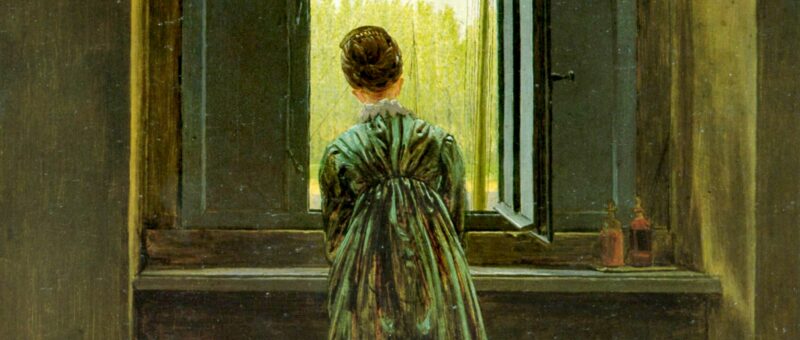 Donna alla finestra di Caspar David Friedrich, simbolo dei confini nelle relazioni